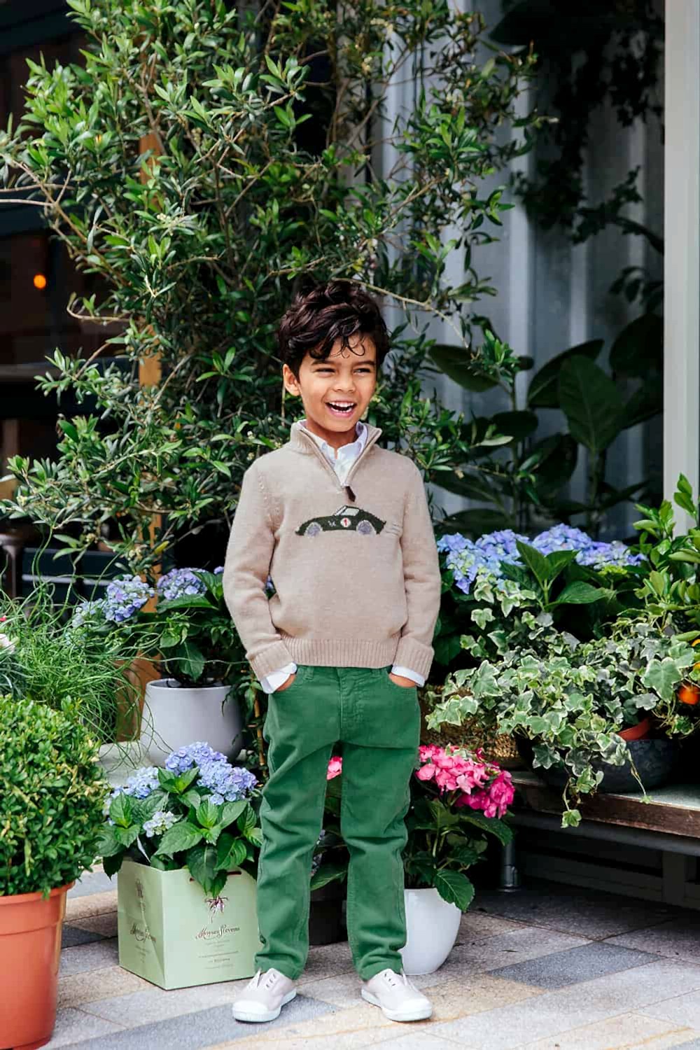 Trotters London - Sebastian Half Zip Jumper